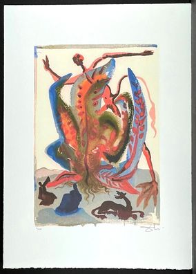 Salvador DALI * Divine Comedy * 70 x 50 cm * signed lithograph * limited # 21/500