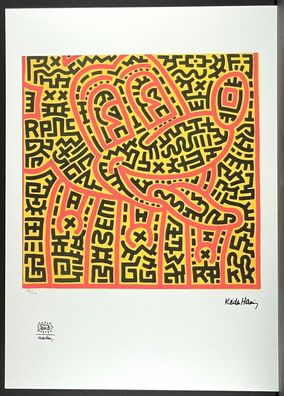 KEITH HARING * Untitled * signed lithograph * limited # 82/150 (Gr. 50 cm x 70 xm)