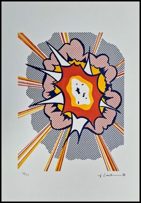 ROY Lichtenstein * Explosion * signed lithograph * limited # 38/150