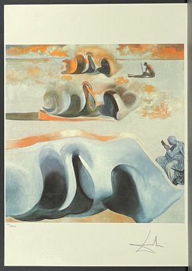 Salvador DALI * The three... * 50 x 35 cm * signed lithograph * limited # 151/350