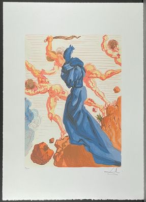 Salvador DALI * Divine Comedy * 70 x 50 cm * signed lithograph * limited # 41/500