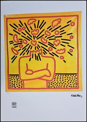 KEITH HARING * Untitled * signed lithograph * limited # 23/150 (Gr. 50 cm x 70 xm)