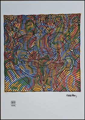 KEITH HARING * Untitled * signed lithograph * limited # 38/150 (Gr. 50 cm x 70 xm)