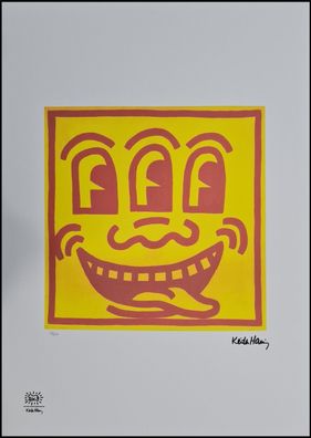 KEITH HARING * Untitled * signed lithograph * limited # 56/150 (Gr. 50 cm x 70 xm)