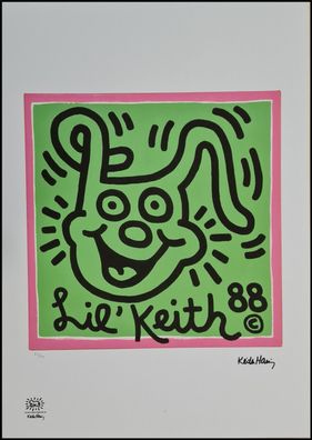 KEITH HARING * Lil´Keith 88 * signed lithograph * limited # 70/150
