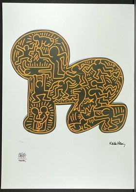 KEITH HARING * Untitled * signed lithograph * limited # 13/150 (Gr. 50 cm x 70 xm)