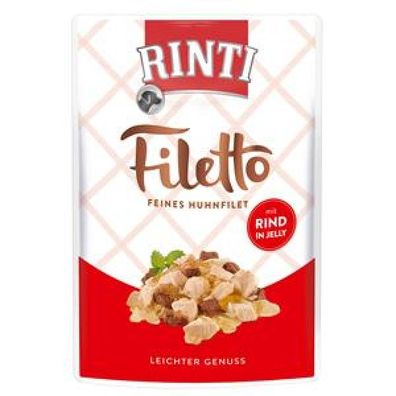 Rinti Filetto Jelly Huhn & Rind 24x 100g