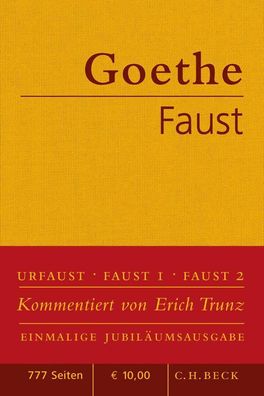 Faust Der Tragoedie erster und zweiter Teil. Urfaust Johann Wolfgan
