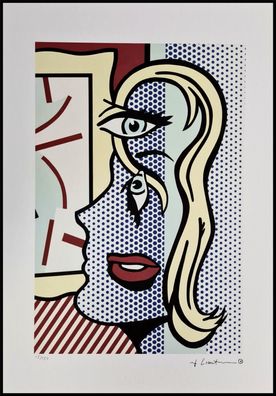 ROY Lichtenstein * Art Critic * signed lithograph * limited # 15/150