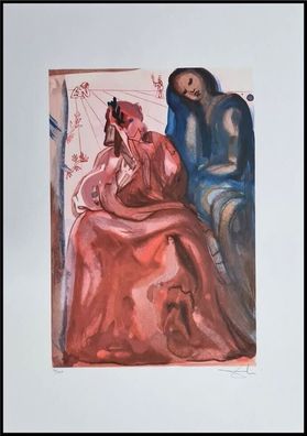 Salvador DALI * Divine Comedy * 70 x 50 cm * signed lithograph * limited # 36/500