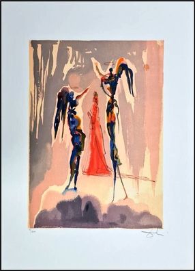 Salvador DALI * Divine Comedy * 70 x 50 cm * signed lithograph * limited # 75/500