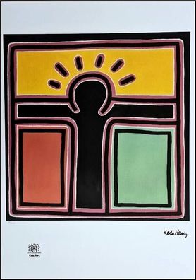 KEITH HARING * Untitled * signed lithograph * limited # 99/150 (Gr. 50 cm x 70 xm)