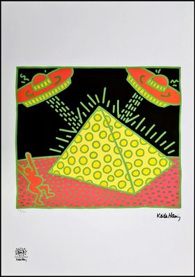 KEITH HARING * Untitled * signed lithograph * limited # 27/150 (Gr. 50 cm x 70 xm)