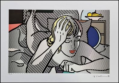 ROY Lichtenstein * Thinking Nude * signed lithograph * limited # 31/150