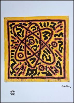 KEITH HARING * Untitled * signed lithograph * limited # 47/150 (Gr. 50 cm x 70 xm)