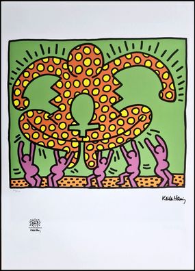 KEITH HARING * Untitled * signed lithograph * limited # 120/150 (Gr. 50 cm x 70 xm)