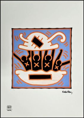 KEITH HARING * Untitled * signed lithograph * limited # 116/150 (Gr. 50 cm x 70 xm)