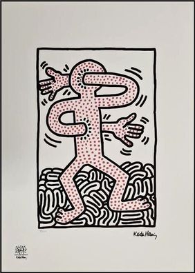 KEITH HARING * Untitled * signed lithograph * limited # 92/150 (Gr. 50 cm x 70 cm)