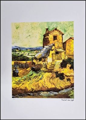 Vincent VAN GOGH * The old Mill * 50 x 70 cm * lithograph * limited # 56/250