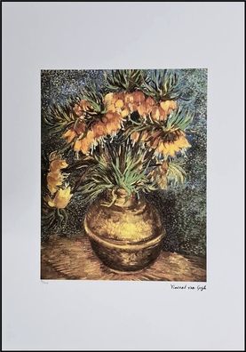 Vincent VAN GOGH * Yellow Flowers... * 50 x 70 cm * lithograph * limited # 71/250