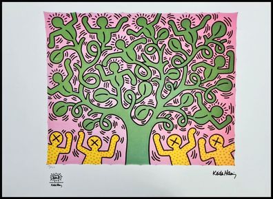 KEITH HARING * Untitled * signed lithograph * limited # 59/150 (Gr. 50 cm x 70 xm)