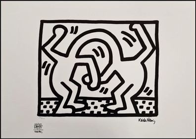 KEITH HARING * Untitled * signed lithograph * limited # 27/150 (Gr. 50 cm x 70 xm)