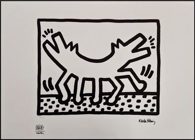 KEITH HARING * Untitled * signed lithograph * limited # 69/150 (Gr. 50 cm x 70 xm)