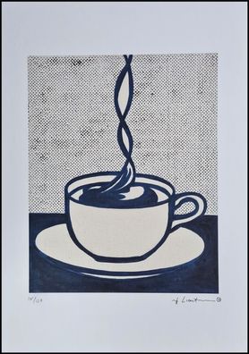 ROY Lichtenstein * Cup of Coffee * signed lithograph * limited # 101/150