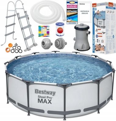 Bestway – oberirdischer Pool – 366 x 100 cm – komplett mit Zubehör