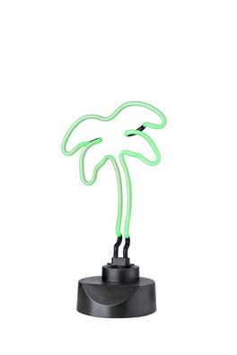 Neonlampe Palme grün Deko Tischlampe 14x20x36cm