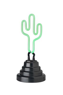 Neonlampe Kaktus grün Deko Tischlampe 10x23cm