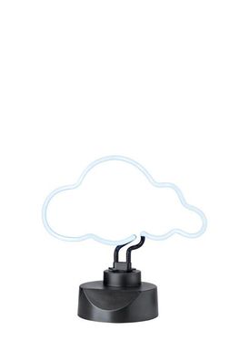 Neonlampe Wolke Cloud hell blau Deko Tischlampe 14x30x28cm