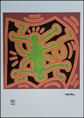 KEITH HARING * Untitled * signed lithograph * limited # 12/150 (Gr. 50 cm x 70 cm)