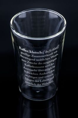 Thermoglas Latte Macchiato 'Kaffeeklatsch' 250ml Sompex