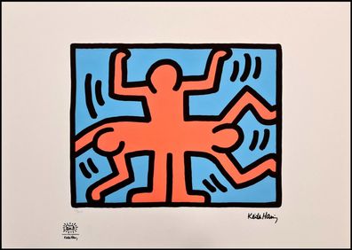 KEITH HARING * Untitled * signed lithograph * limited # 52/150 (Gr. 50 cm x 70 xm)
