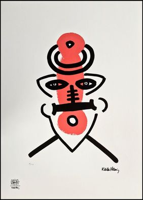 KEITH HARING * Untitled * signed lithograph * limited # 86/150 (Gr. 50 cm x 70 cm)