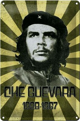 Blechschild Retro 20x30 cm Che Guevara 1928-1967 Kuba Cuba Deko Schild tin sign