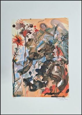 Salvador DALI * Divine Comedy * 70 x 50 cm * signed lithograph * limited # 50/500