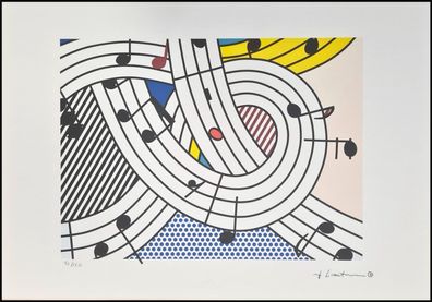 ROY Lichtenstein * Composition II * signed lithograph * limited # 72/150