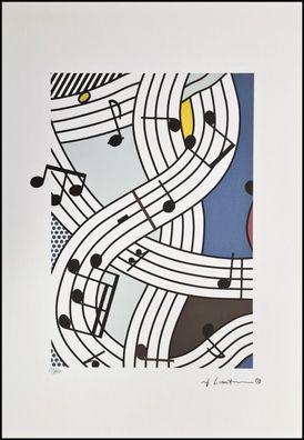 ROY Lichtenstein * Composition I * signed lithograph * limited # 121/150