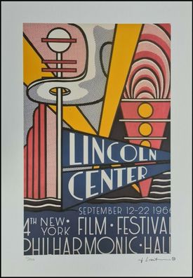 ROY Lichtenstein * Lincoln Center * signed lithograph * limited # 50/150