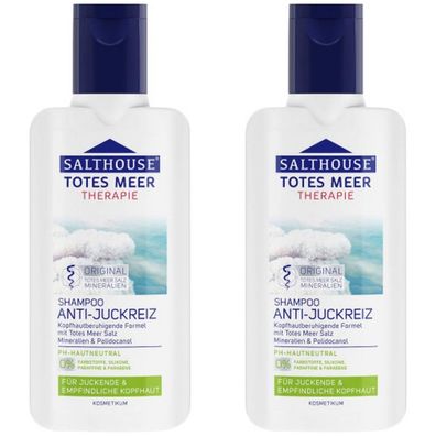27,24EUR/1l 2 x Salthouse Totes Meer Therapie Anti Juckreiz Shampoo 250ml