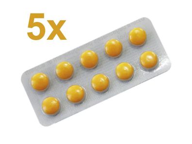 Allochol 5 x 10 Tabletten gelb Aktivkohle trockene Galle Knoblauch