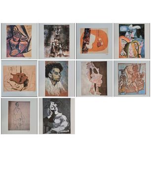 PABLO Picasso * 50 x 70 cm * signed lithograph * 10 verschiedene Motive