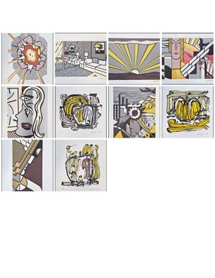 ROY Lichtenstein * signed lithograph * limited * 10 verschiedene Motive