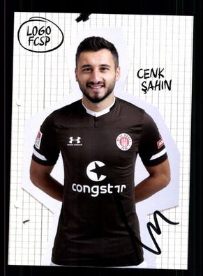 Cenk Sahin Autogrammkarte FC ST. Pauli 2019-20 Original Signiert