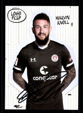 Marvin Knoll Autogrammkarte FC ST. Pauli 2019-20 Original Signiert