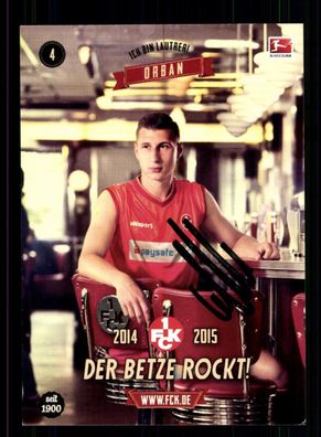 Willi Orban Autogrammkarte 1 FC Kaiserslautern 2014-15 Original Signiert