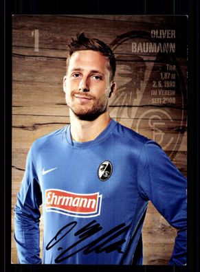 Oliver Baumann Autogrammkarte SC Freiburg 2012-13 Original Signiert