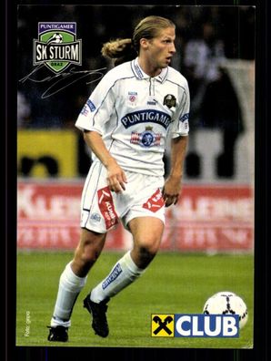 György Korsos Autogrammkarte Sturm Graz Original Signiert